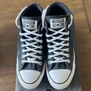 Converse Black and White High-Top Sneakers